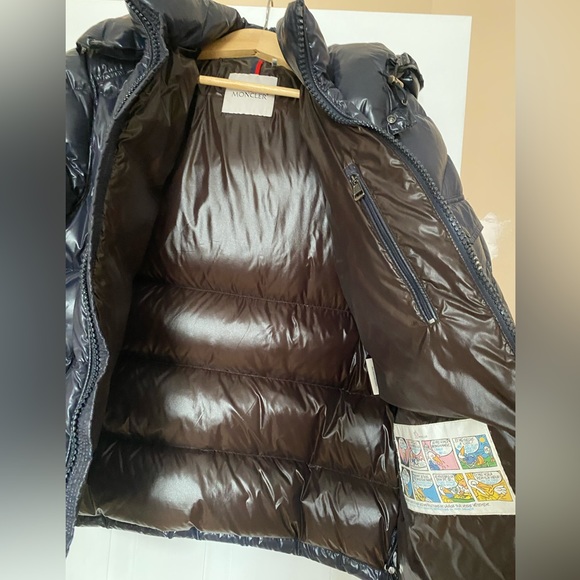 Moncler Navy Blue Down Maya Jacket - Picture 11 of 12